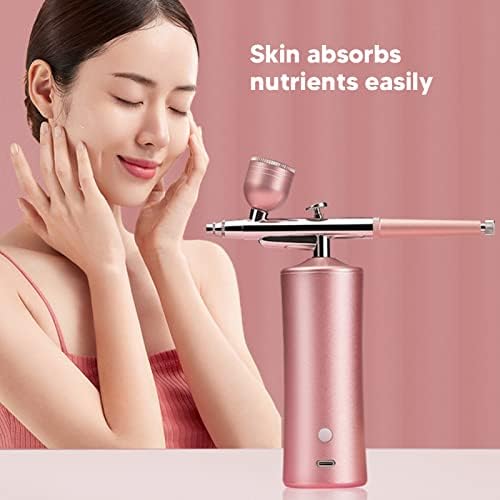 Vista 7 de Oxygen Facial Machine, USB Rechargeable Deep Moisturizing Handheld Face Water Sprayer with 3 Bottles, Lady Gifts Skin Care Tool ()