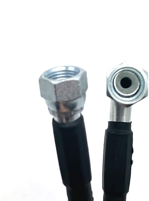 POWERWORKS Stainless Steel Flexible Braided Transmission Cooler Hoses/Line 52”Length compatible with TH350 700R4 TH400