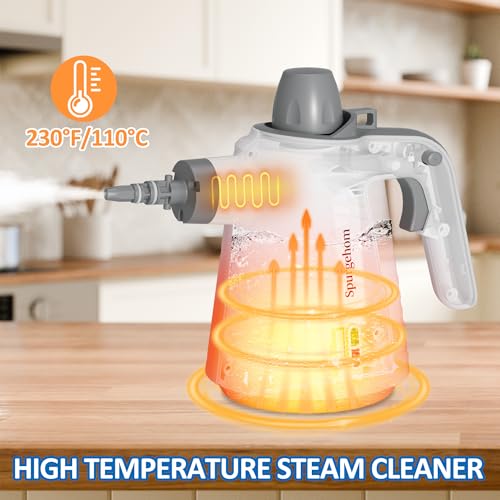 Nettoyeur vapeur portable Spurgehom polyvalent avec 11 accessoires pour maison et voiture