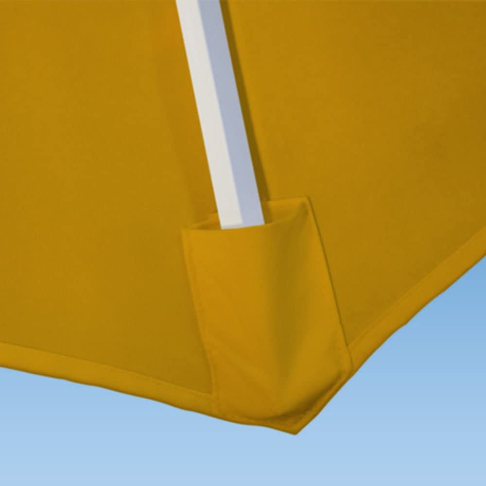 paramondo Toile de rechange pour parasol avec Air Vent pour parasol Interpara, lavable, ∅ 3,50 m, ronde, Jaune