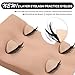 Pretty memory 2 Layer Lash Mannequin Head, with 2 Pairs Removable Lash Practice Eyelids, Realistic Eyelash Mannequin Head, Makeup Soft-Touch Rubber Lash Tech Supplies for Practice Training