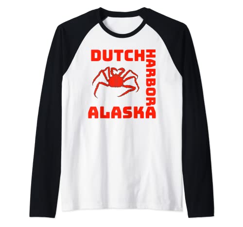 Fisch Alaskan Krabbe Angeln Dutch Harbor Alaska Crab Raglan