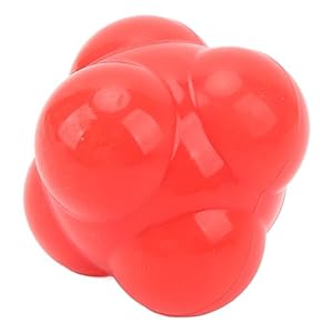Balle de Réaction, équipement D’entraînement d’agilité de Vitesse de Balle de Réaction de Sport de Rebond D’entraîneur d’agilité pour Le Basket-Ball de Football de Baseball Rouge