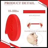 Foilswirl 8 Pcs Resistance Bands 15-35 Lbs Pull up Assistance Bands Exercise Workout for Working Out Muscle Training Physical Therapy Muscle Training Men and Women, Red
