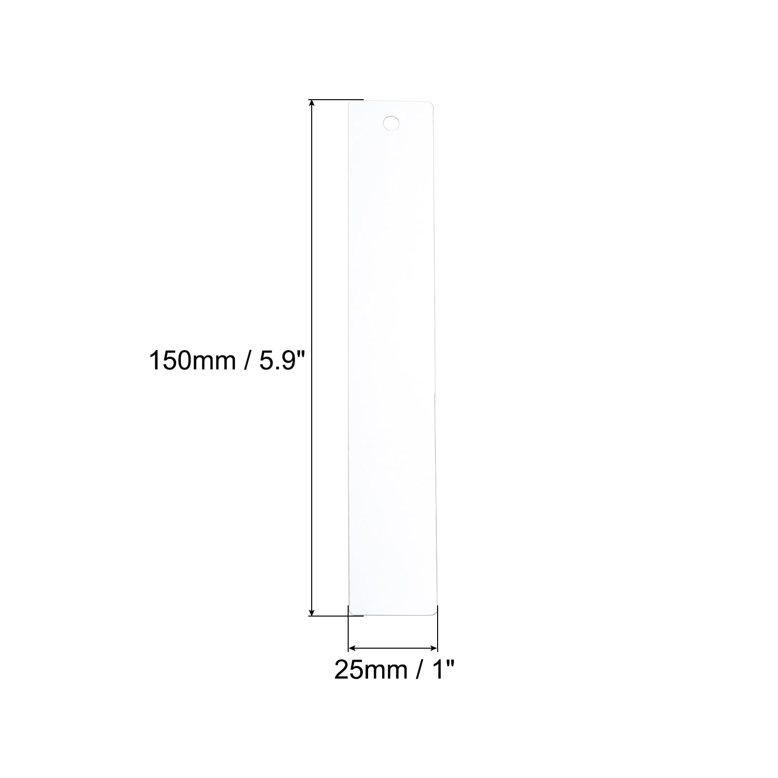 PATIKIL 5.9" x 1" Blank Acrylic Bookmark - Image 2