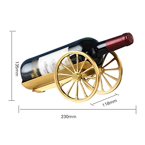 Soporte para botellas de vino de cobre para mesa miniatura 2