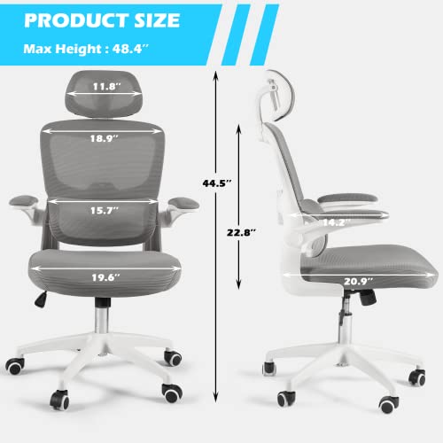 Ofika Heavy Duty Big And Tall Office Chair,400Lbs Capacity Office Chair For Heavy People, High Back Pu Leather Executive Desk Chair With Wide Seat,Large Office Chair #TOP6