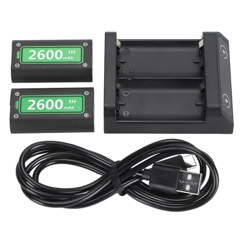 EIMSOAH Batterie de Contrôleur de Console de Jeu Slim USB C Charge Rapide 5200 MAh pour Station de Charge One, Batteries Rechargeables, Système de Sûr, Conception Portable