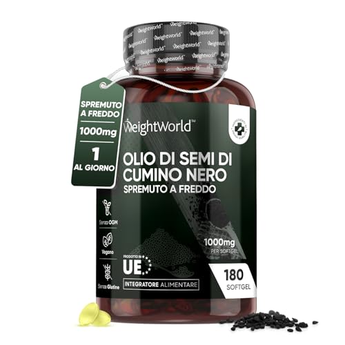 Olio di Cumino Nero Bio 1000mg 180 Capsule Softgel