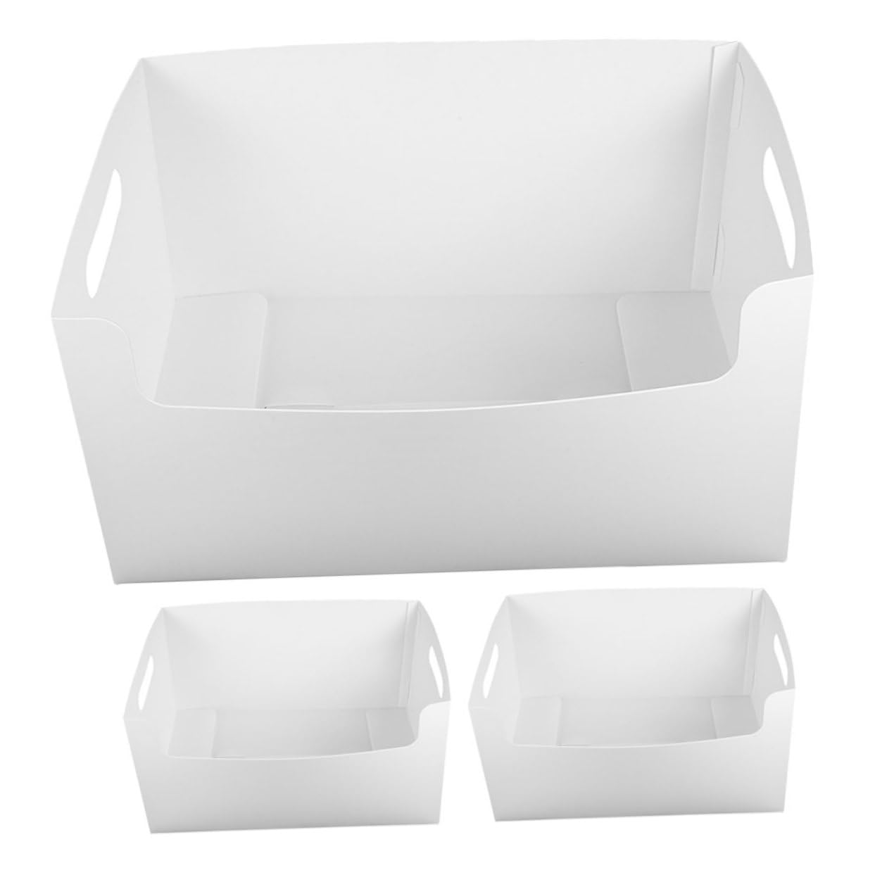 TEHAUX 3pcs Desktop File Organizer Stylish Magazine Holder for Office Dorm Multifunctional Storage for Books Cosmetics Toys Sundries