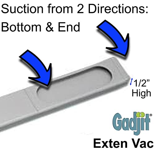 Gadjit Exten Vac Vacuum Extension Attachment, 36" Reach Grey #TOP6