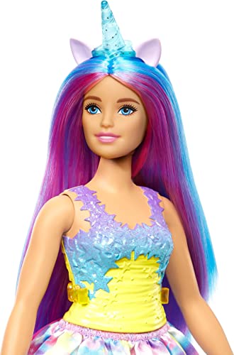 Muñeca Barbie Dreamtopia Unicornio con Falda y Accesorios miniatura 5