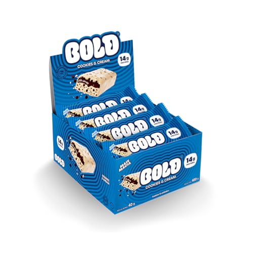 Barra de Proteína Bold Cookies e Cream 40G -Display com 12 unidades