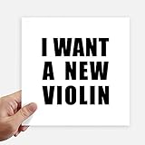 Tamaño: 20cm x 20cm DIYthinker Quiero un Ordenador portátil Nueva Violín Square Stickers 20cm Wall Decal Maleta Motobike 4 Piezas 20cm x 20cm