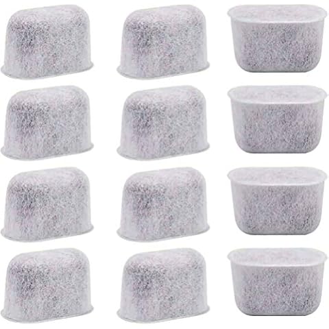 PUREUP 12pack Compatible with Cuisinart Coffee Filter Replacement Charcoal Water Filters Cover