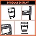 Kojem Radio Bezel Compatible with 1990-1999 Nissan 300ZX Z32 Double Din Radio Bezel with Stock Finish Black