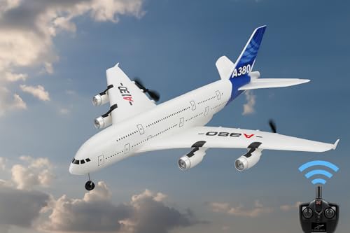 efaso RC Flugzeug A-120 ferngesteuertes Flugzeug aus robustem EPO-Material mit Stabilisierungssystem 3-Kanal Flugzeug ferngesteuert mit 2,4GHz Rc Passagierflugzeug