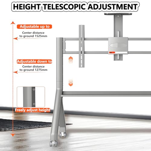 Soporte móvil para pizarra interactiva vertical con ruedas miniatura 2