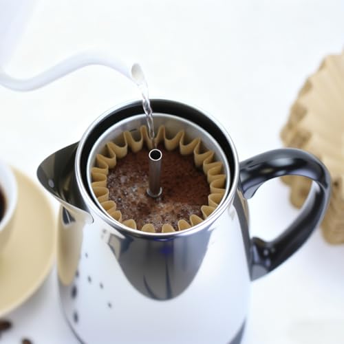 Image of Percolator Coffee Filters Compatible with Farberware Coffee Percolator, 200 Pcs Perforated Basket Filter Paper for Farberware 8 Cup Presto 12 Cup