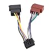 Auto Stereo Radio Kabelboom Kabeladapter Stereo-ontvanger Kabelboom Connector Kit 16pin Poort naar Mini Iso 8pin Plug…