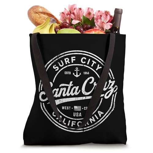 Bolso tipo tote retro de Santa Cruz Surf City, California, Costa Oeste miniatura 4