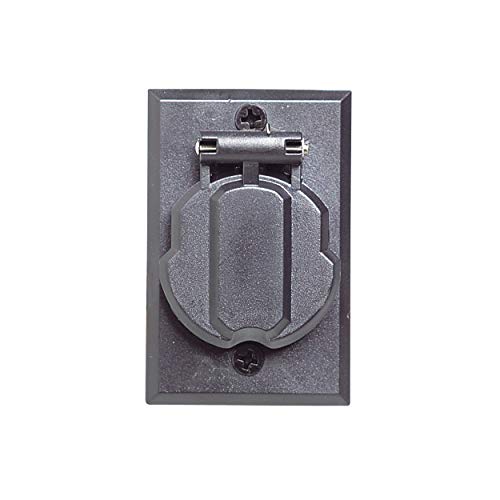 Design House Parts & Accessories 579722 Outdoor Lamp Post Electrical Outlet, Black