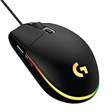 Logitech G203 Gaming-Maus mit anpassbarer LIGHTSYNC RGB-Beleuchtung, 6 programmierbare Tasten, spieletauglicher Sensor, Abtastung mit 8.000 DPI, Geringes Gewicht – Schwarz - 4