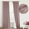 PANELSBURG 96" Blackout Curtains - Thermal, Noise Reducing, 100% Room Darkening Linen Texture, 8FT Length