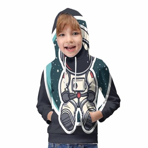 Sweat astronaute 3D pour ado pull chaud sans irritation hiver - 5