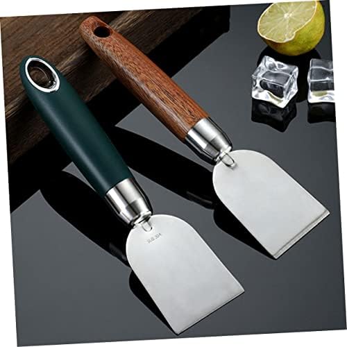 NUOBESTY Ergonomik yağ lekeleri ve boya kazıyıcı, paslanmaz çelik, uzun ömürlü mutfak ve duvar temizleme kazıyıcı, yapıştırıcı ve çıkartmaların hassas bir şekilde çıkarılması için uzun saplı - Görsel 4