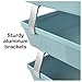 Acrimet Facility 4 Tier Letter Tray, Side Load, Letter Size/A4, Desktop File Organizer, Plastic (Solid Green)