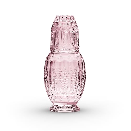 American Atelier Vintage Night Carafe - 2 PIECES, Luxury Display for All Occasions - Pink