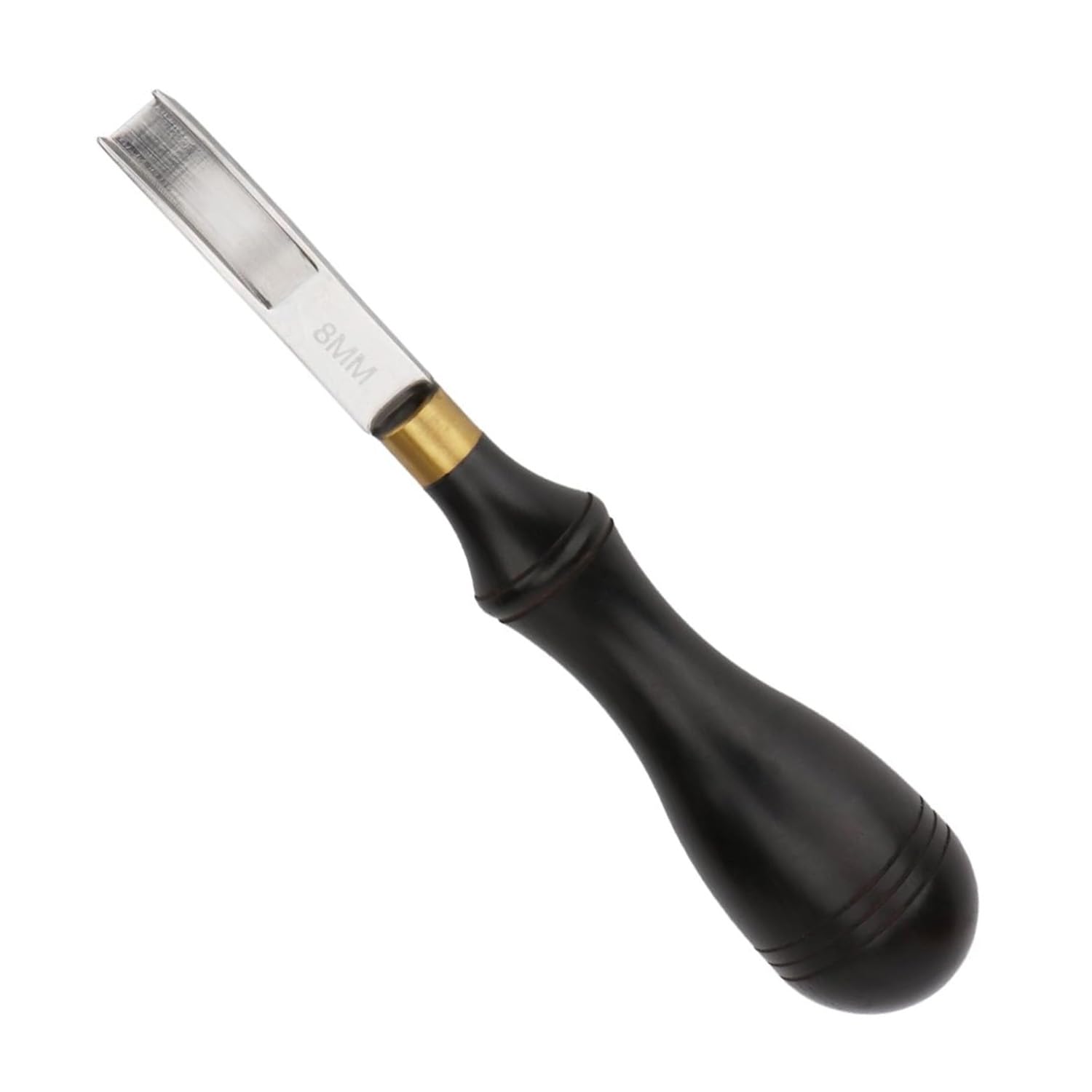 Rongon Leather Edge Skiving Beveler Tool Wide Mouth Leathercraft Edge Skiving Beveler DIY Beveler Shallow Skiving Trimming Leather Edge Press (0.31''/8mm)