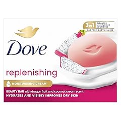 Dove Saponetta Beauty Bar, Dragon Fruit, Saponetta Mani, Viso e Corpo, con 1/4 di Crema Idratante, Dermatologicamente Testata, 100% Ingredienti Idratanti di Origine Naturale, 90ml