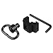 NIDAYE QD Sling Swivel Mount – Sling Swivel with Base Rail Mounted Push Button/Sling Attachment for Picatinny/Weaver