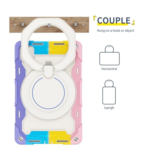 Coque Honor Pad X9 Pro 11.5 antichoc rose avec poignée rotative - 3