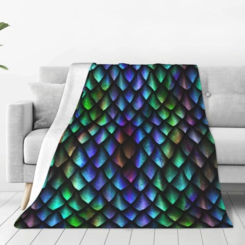 Pailon JYT-66 Dragon Scale-Blanket Super Soft Throw Blanket For Couch Bed Sofa Cozy Flannel Fuzzy Blanket Plush Throw Blankets thumb #1