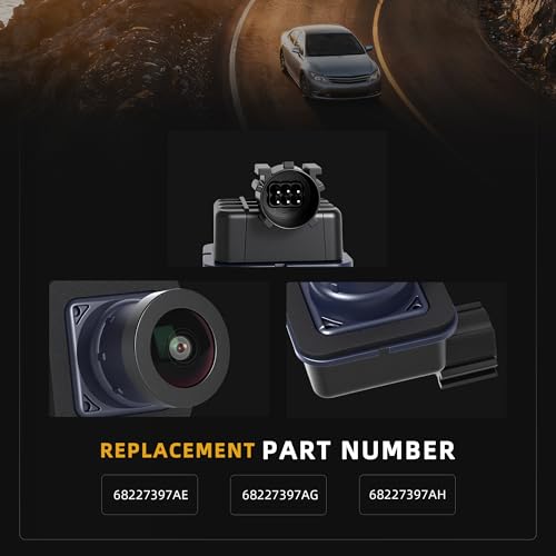Image of Rear Backup Camera Compatible with Chrysler Pacifica 2017-2023, 170 Wide-Angle Rear View Camera OE# 68227397AH 68227397AE 68227397AG