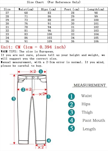 Men Slim Skinny Jeans Classics Solid Color Stretch Multi-Button Youth Denim Pants4