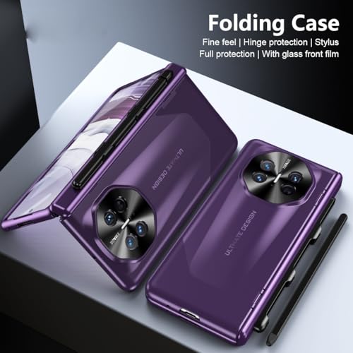 Protection complete Huawei Mate X3 coque violette en polycarbonate