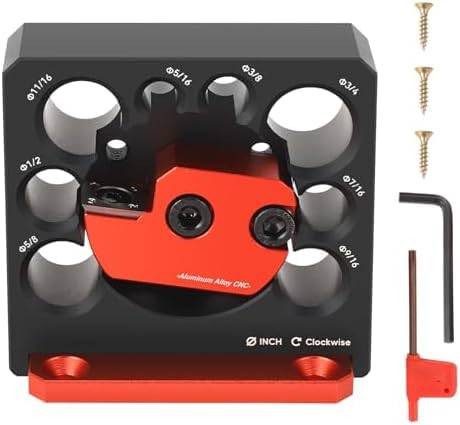 Gabarit de cheville réglable en alliage d'aluminium avec inserts carbure pour perceuse