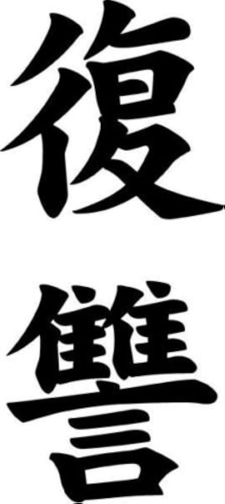 Amazon.com: Japanese Kanji Revenge Fukushuu Symbol Car Truck