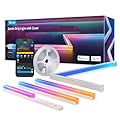 Govee RGBIC LED Strip Lights 9.8ft with Covers, Smart LED Lights Work with Alexa and Google Assistant, LED Diffuser Channel with LED Lights for Bedroom, Skirting Lines, Studio, Cabinet