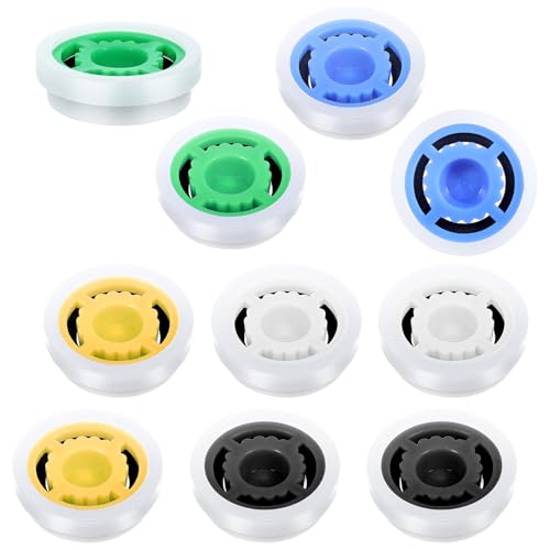 Mabor Lot de 10 limiteurs de débit de douche, gpm 1,5/1,8/2,0/2,5/3,0, réducteur de débit d'eau, limiteur d'eau pour pommeau de douche