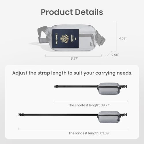 Image of tomtoc 1.5L-3.5L Sling Bag with RFID Blocking, Crossbody Chest Pack for Men Women, Water-Resistant Bag for Travel and Daily