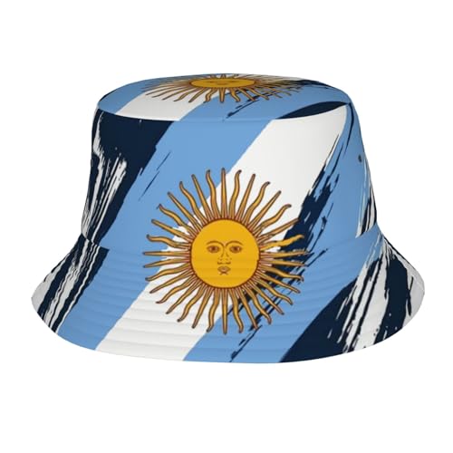TKDYVAI Argentina Fisherman Cap Argentina Flag Hat Argentine Bucket Hats for Women Men Caps Argentinians Bucket Hat