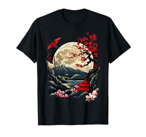 Japanischer Aesthetic Asia Japan Style Streetwear Drachen T-Shirt