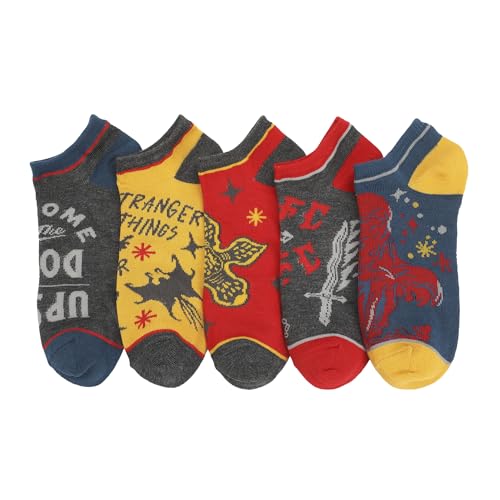 Bioworld Stranger Things Icons Womens Ankle Socks 5 Pack