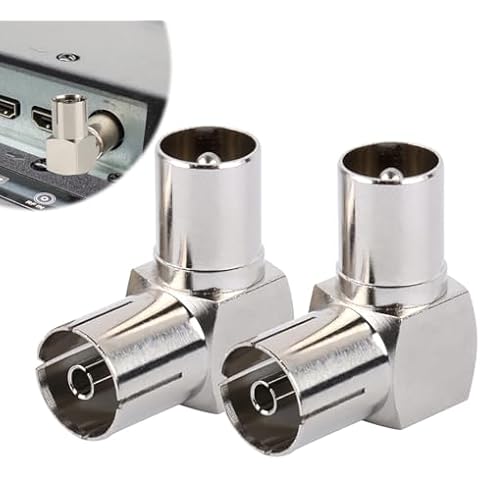 Gments 2Pcs Right Angle TV Coaxial Adapter Cover