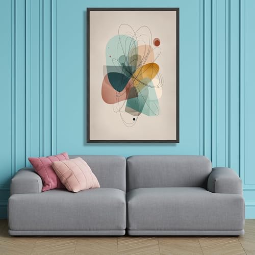 Tableau abstrait sur toile haut de gamme décoration minimaliste et chic - 3